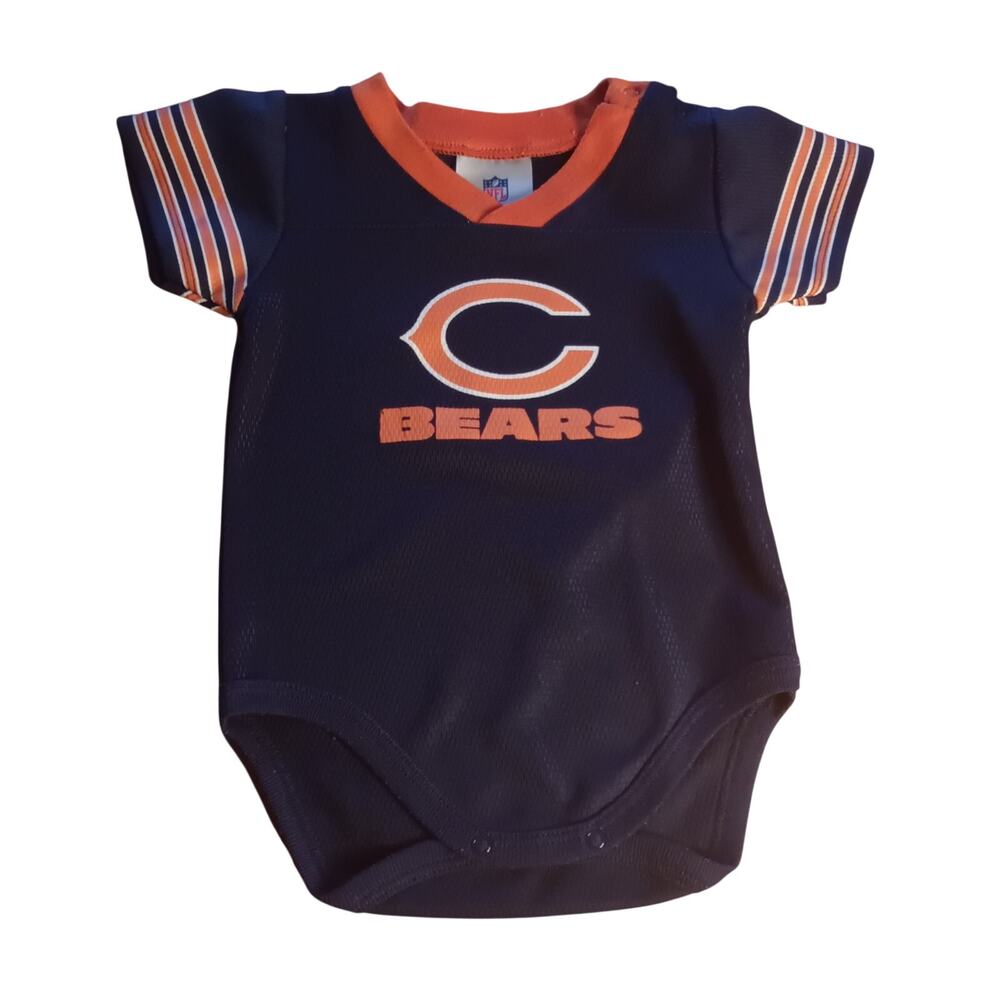 NFL blue Chicago Bears short sleeve baby one piece‎ bodysuit SIZE 6-12M